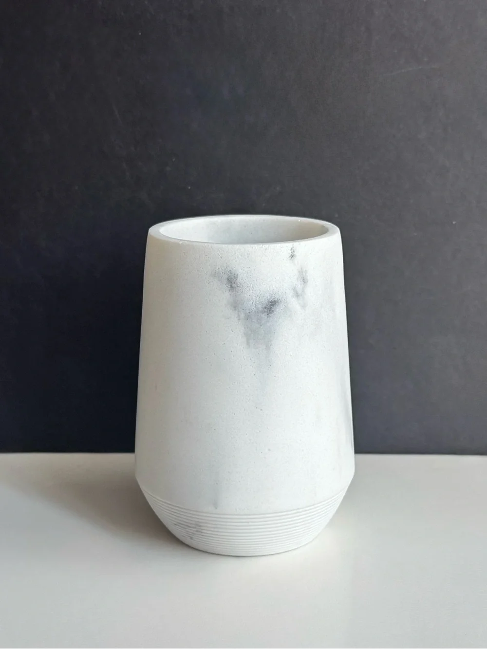 BINO Marble Collection Resin Bath Tumbler / Counter Organization